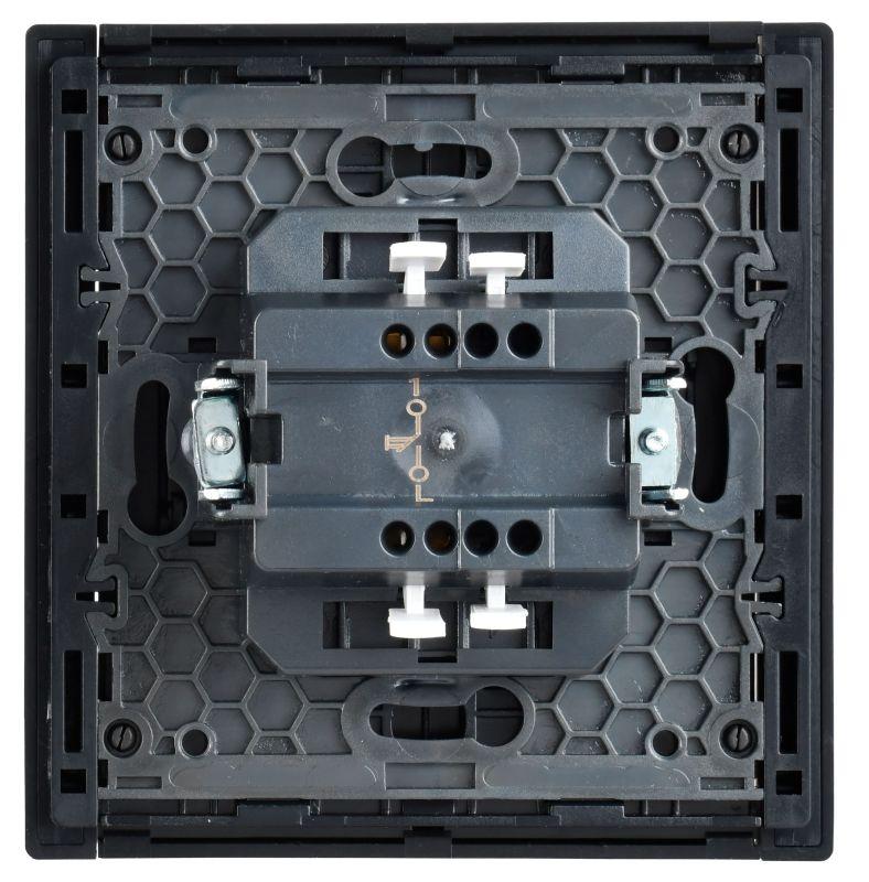 Выключатель 1-кл. FORTE&PIANO 10А FP110 с самовозвратом черн. IEK FP-V14-0-10-1-K02