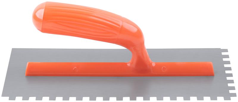 Гладилка зубчатая 280х130мм зуб 8х8мм пластик. ручка стальная КУРС 05138