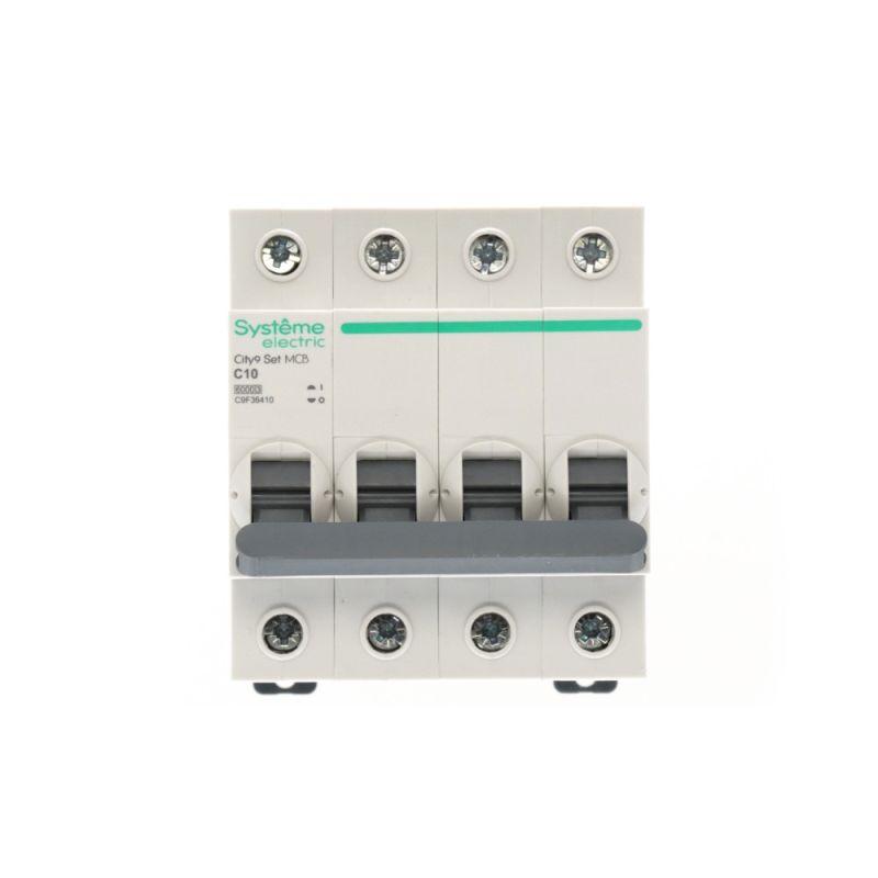 Выключатель автоматический 4п City9 Set (АВ) С 10А 6кА 400В SE C9F36410