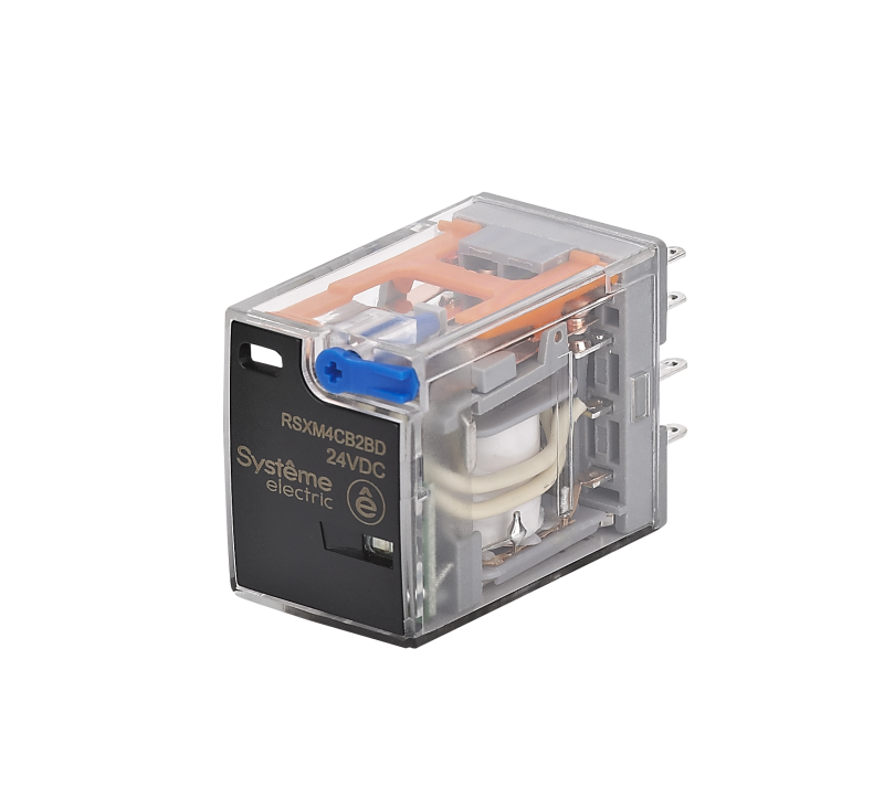 Реле 5А 4CO 24В DC тест кнопка LED SE RSXM4CB2BD