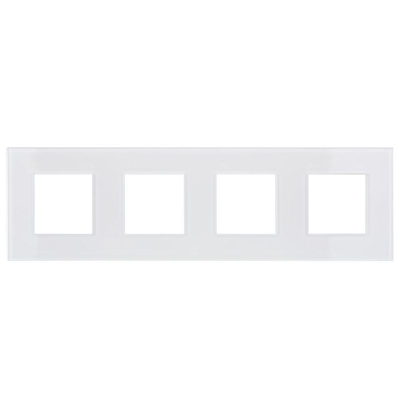 Рамка 4-м SKANDY SK-F24W стекло арктич. бел. IEK SK-M42-G-K01