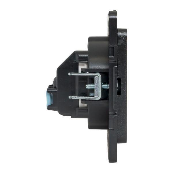 Розетка 1-м СП Стокгольм 10А IP20 без заземл. защ. шторки механизм черн. PROxima EKF EZR10-022-10