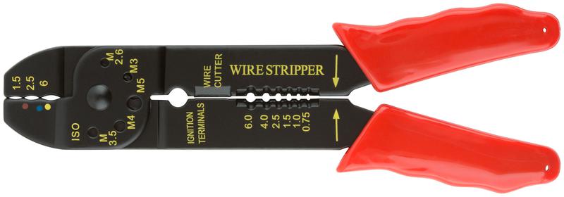 Электропассатижи 200мм d проводов 0.75-6мм КУРС 60018