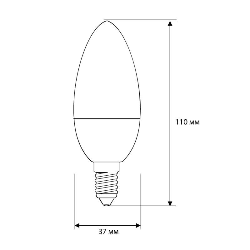 Лампа светодиодная LED12-C35/830/E14 12Вт 220В Camelion 13687