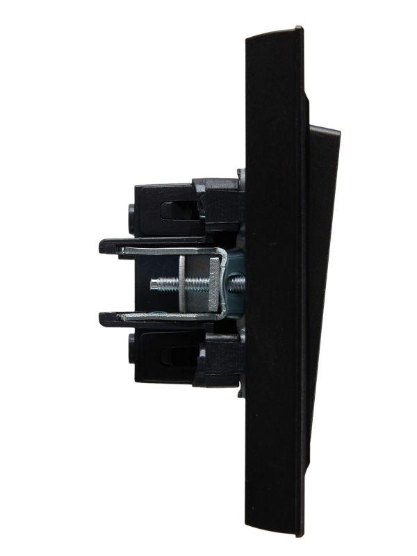 Выключатель 1-кл. СП BRITE ВСР10-1-0-БрЧ 10А в сборе черн. IEK BR-V10-0-10-K02-F