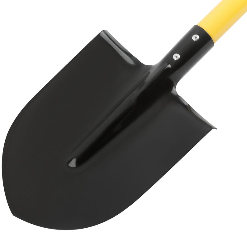 Лопата штыковая ЛУ 215х285х1130мм V-ручка; металлизированный черенок желт. 77215