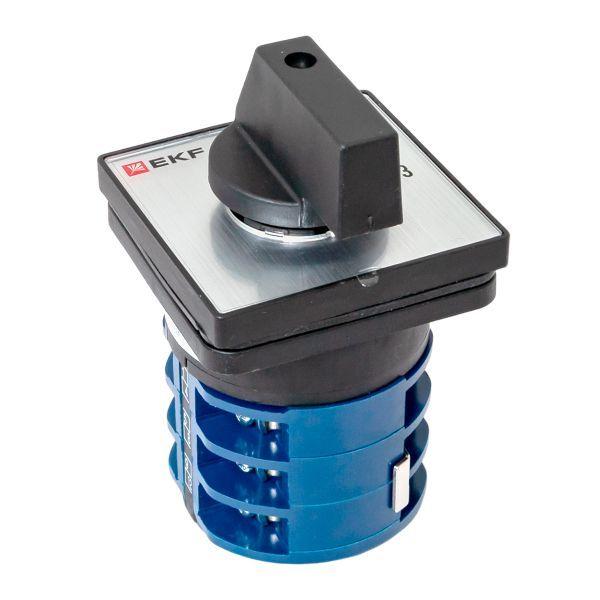 Переключатель кулачковый ПК-1-102 2п 32А "0-1-2-3" IP65 EKF pk-1-102-32-65