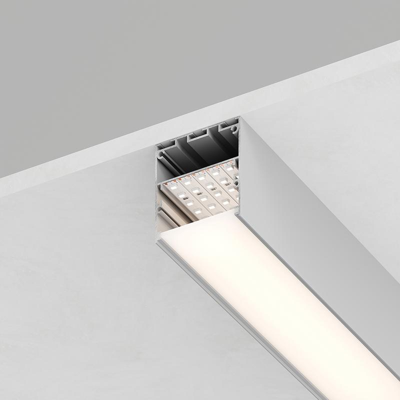 Профиль алюминиевый накладной 50х50мм серебр. 2м CAB269 (в комплекте 2 заглушки 4 крепежа) FERON FERON 48121