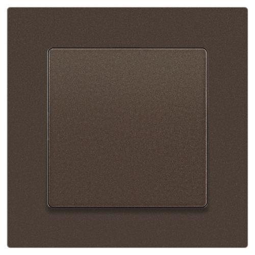 Кнопка Accent 6-109-08 10А-250В IP20 СУ бронза Intro Б0063619