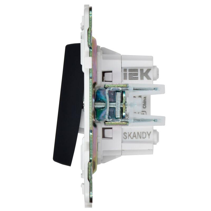 Выключатель перекрестный 2-кл. SKANDY 10А SK-V06G графит IEK SK-V23-0-10-K53