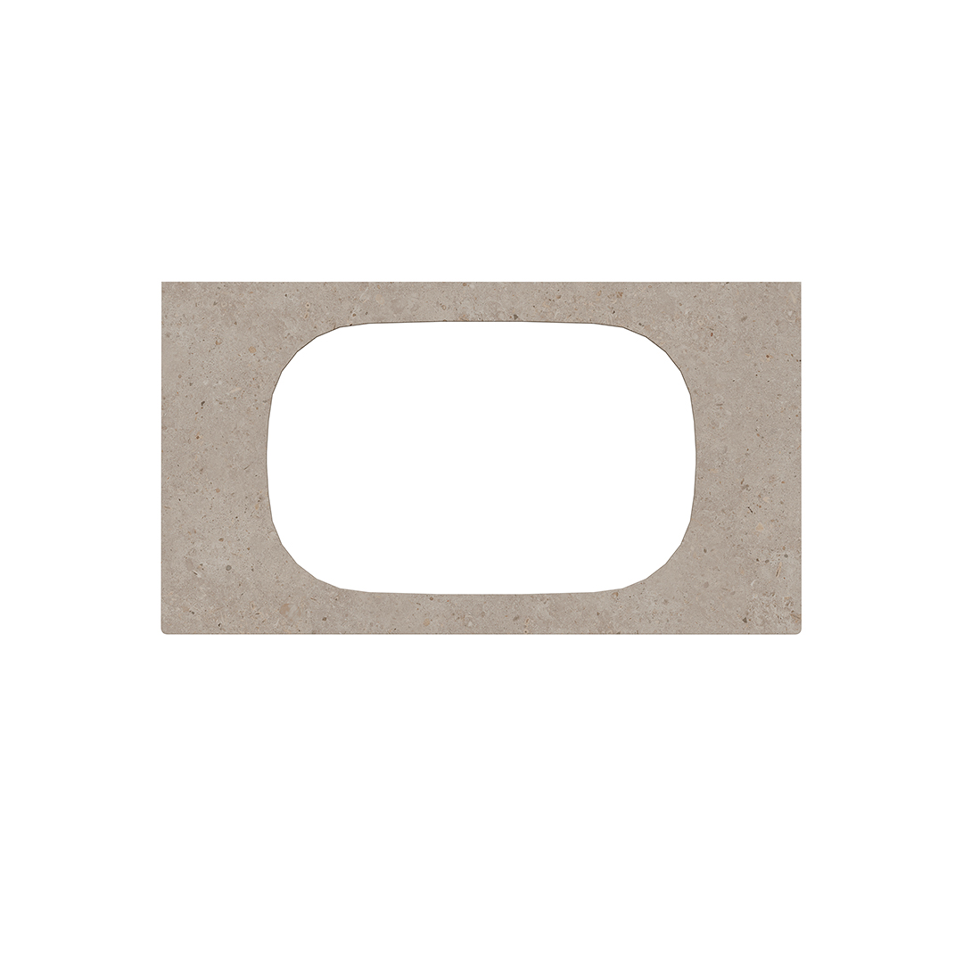 Спец. изд. декоративное для раковин, встраив. сверху MAGICA Риккарди 90 см, бежевый мат. (без отв.)