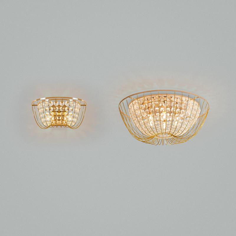 Светильник потолочный Pava 6х60Вт E14 IP20 Freya FR1016CL-06G