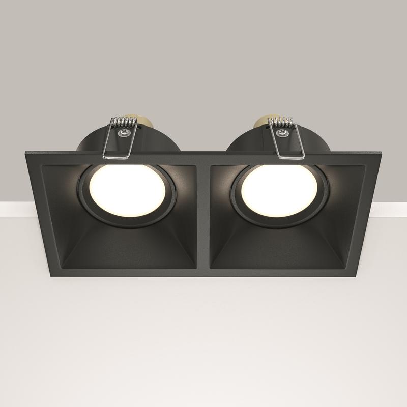 Светильник Dot 2х10Вт GU10 встраив. Maytoni DL029-2-02B
