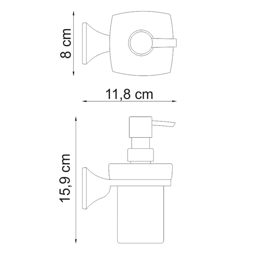 Дозатор для жидкого мыла WasserKRAFT Wern K-2599