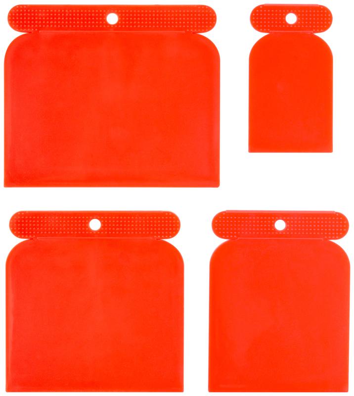 Шпатель пластиковый набор 4шт "Япончик" 50/80/100/120мм FIT 06752