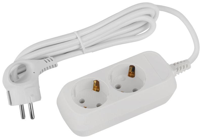 Удлинитель 2х1.5м с заземл. ПВС 3х1 UDL-16-215-E Greenline Эра Б0065079