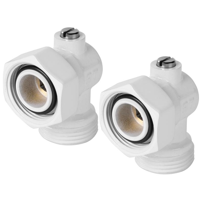 Набор нижнего подключения угловой раздельный 3/4х3/4ЕК бел. Royal Thermo НС-1559436