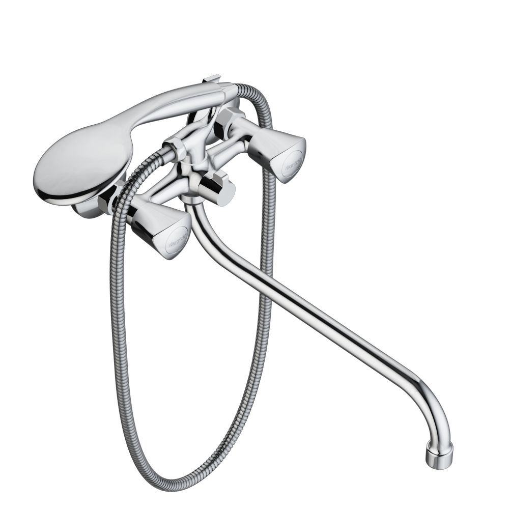 Смеситель для ванны и душа с длинным изливом и душевой лейкой RedBlu by Damixa Object 349500000