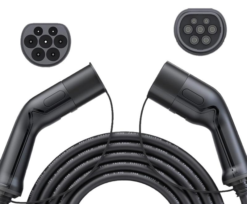 Кабель TPU для ЭЗС с коннекторами Type2 в розетку и GBT в автомобиль длина 5м 400В 22кВт 32А SmartWatt 4512020470010