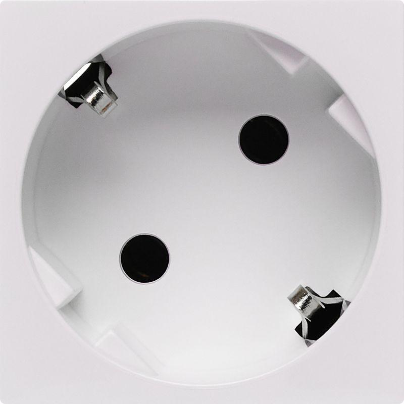 Розетка 2мод. 16А 250В 45град. с заземл. без защ. шторок безвинт. зажимы бел. ИЭК Leg 4521058