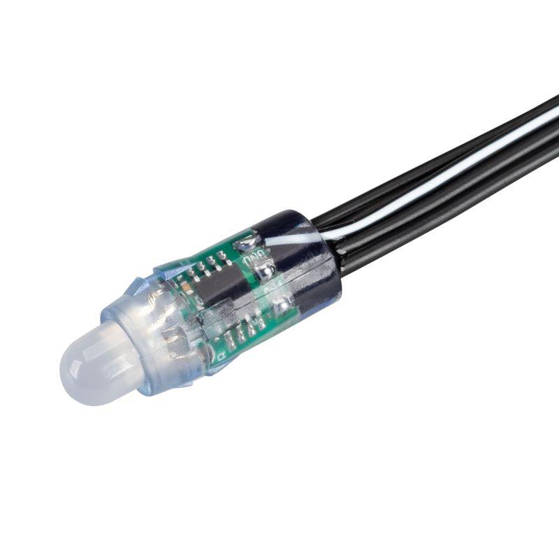 Модуль герметичный управляемый SPI-UVR-D12 5V RGB-BPT (0.3Вт IP67 90 deg) пластик (уп.500шт) Arlight 039172