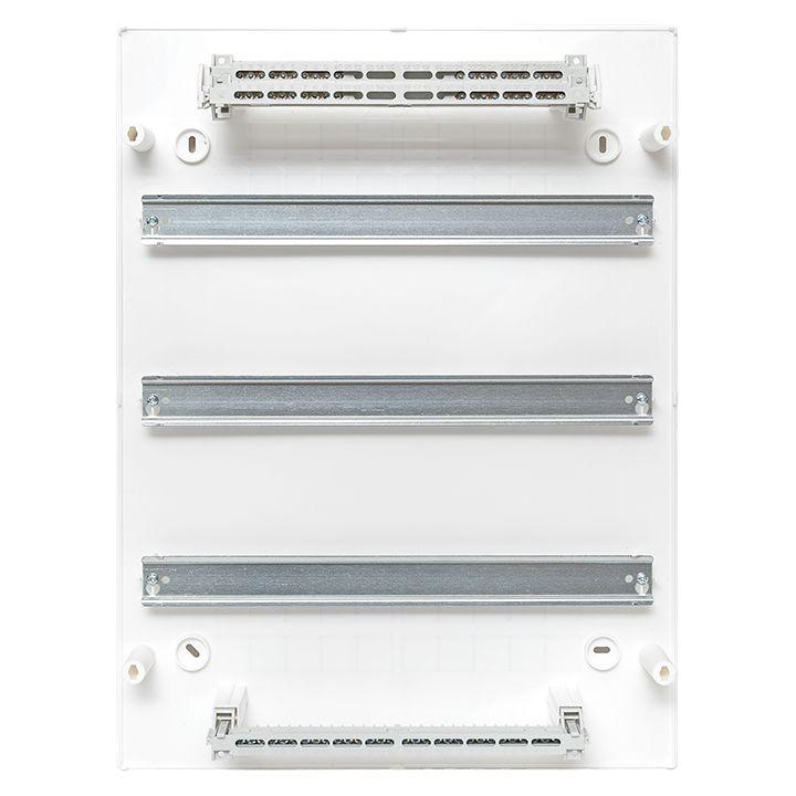 Щит распределительный навесной Unix 3х18мод. IP41 бел. дверь PROxima EKF ux-3x18-nw