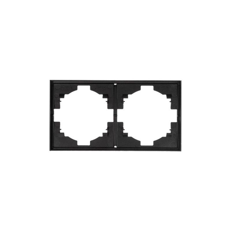 Рамка 2-м STRONG MIELE антрацит Kranz KR-78-0752-5