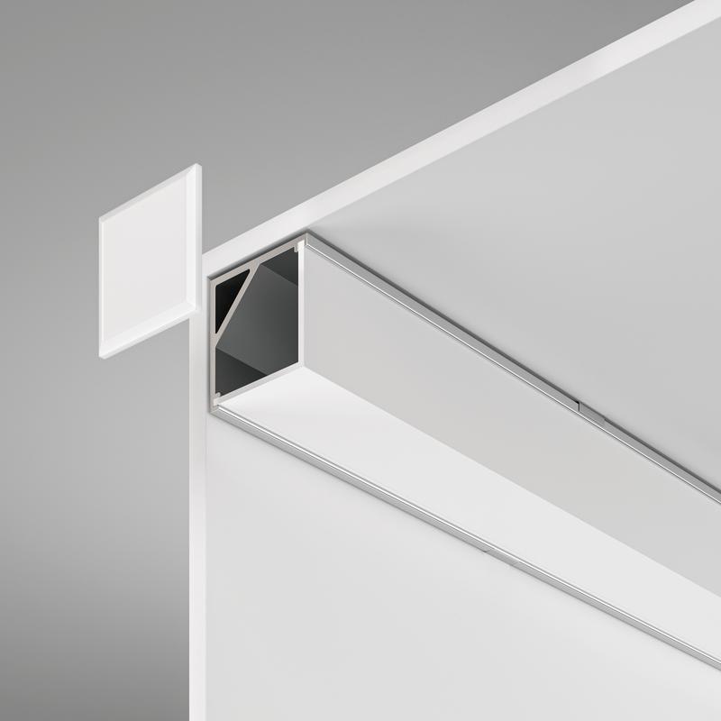 Профиль накладной 16х16 алюм. Maytoni ALM009S-2M