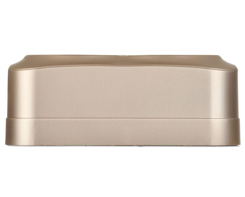 Розетка 2-м ОП GLORY РСш22-3-ХШм 16А с заземл. защ. шторки шампань матов. IEK ERH24-K37M-16