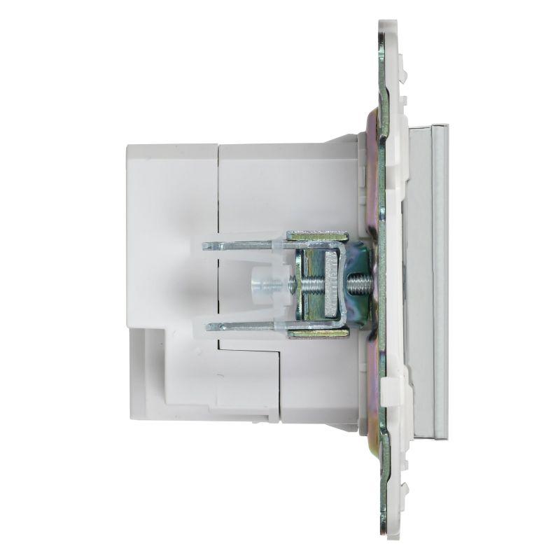 Розетка USB A+C 3.1А SKANDY SK-R14N никель IEK SK-U22-D31-K50