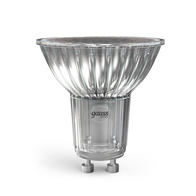 Лампа светодиодная Basic 6Вт MR16 софит 3000К тепл. бел. GU10 530лм GAUSS 10106162
