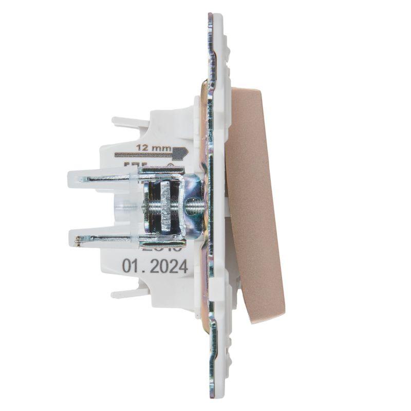 Выключатель проходной 1-кл. SKANDY 10А SK-V08Sa с индикацией песочн. IEK SK-V12-1-10-K98