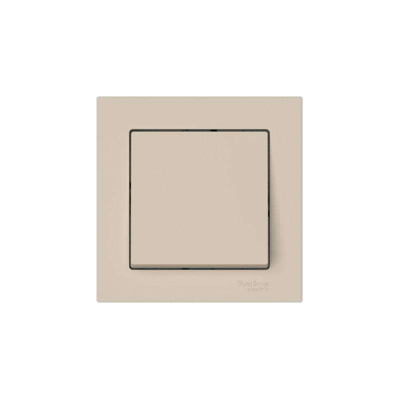 Выключатель 1-кл. AtlasDesign (сх. 1) 10AX быстрозажим. клем. в сборе песочн. SE ATN001212S