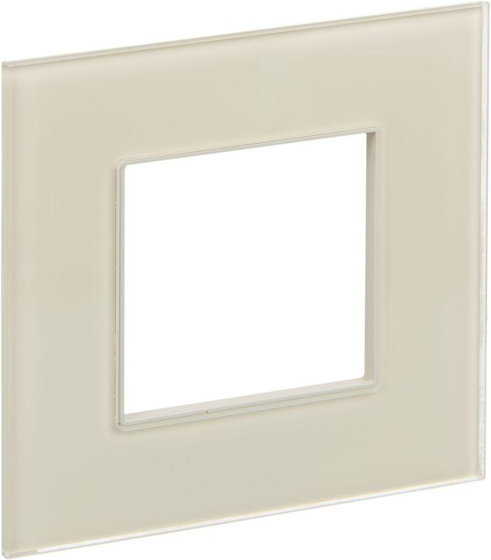 Рамка 1-м SKANDY SK-F21B стекло беж. IEK SK-M12-G-K10