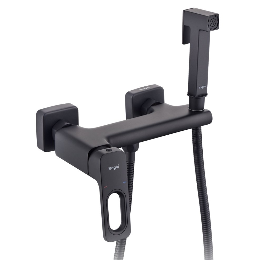 Гигиенический душ со смесителем Raglo R51.51.06, черный