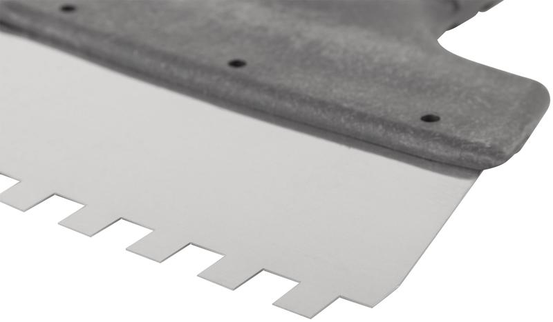 Шпатель фасадный зубчатый 150мм/зуб 8мм нерж. КУРС 06602