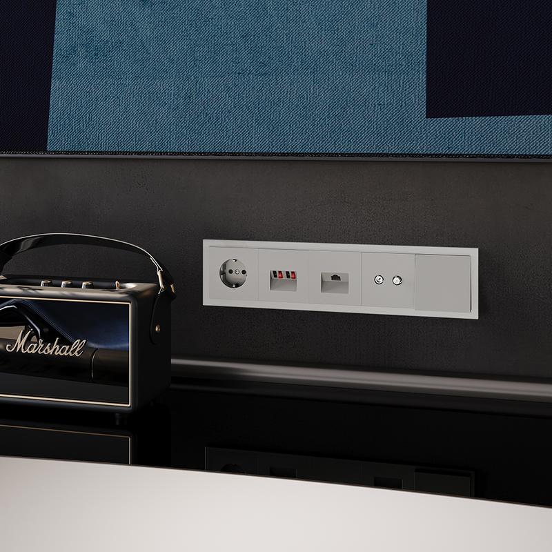 Рамка 5-м S70 стеклян. кашемир Voltum VLS110503