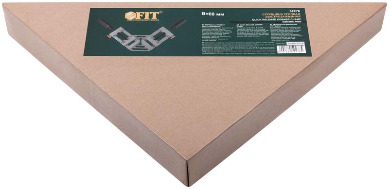 Струбцина угловая усиленная быстрозажимная профи 68мм FIT 59278