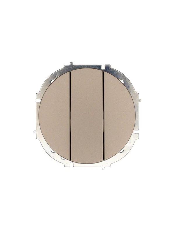 Выключатель 3-кл. СП OSEN механизм титан LEZARD 743-3788-109