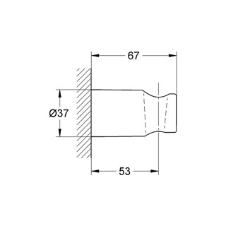 Настенный держатель Grohe Rainshower® 27056000