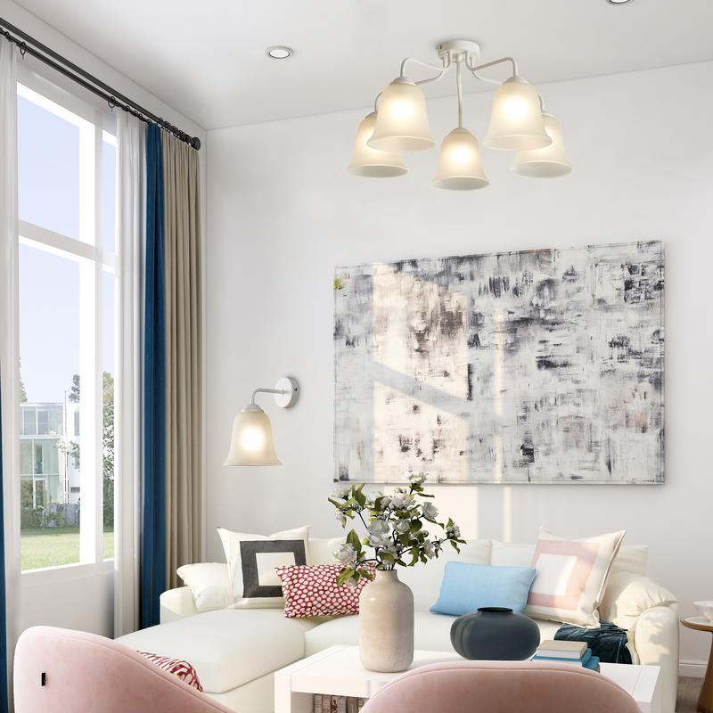 Светильник потолочный Bells 5х60Вт E27 IP20 Freya FR5448CL-05W