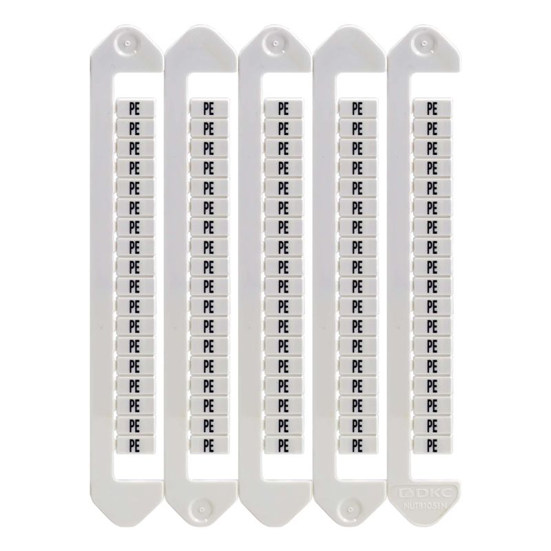 Маркировка для клемм Ш=5мм символы "12" вертикал. ориентация DKC NUTB-5-12V