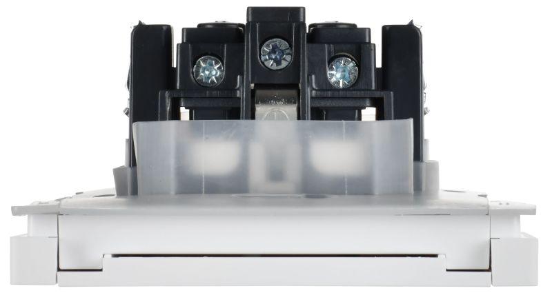 Розетка СП FORTE&PIANO 16А IP44 FP221 с заземл. защ. шторки с крышкой винт. крепл. бел. IEK FP-R16-16-44-K01