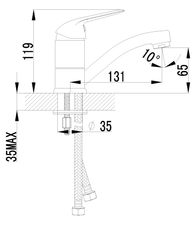 Смеситель для раковины Lemark Plus Advance (LM1207C)