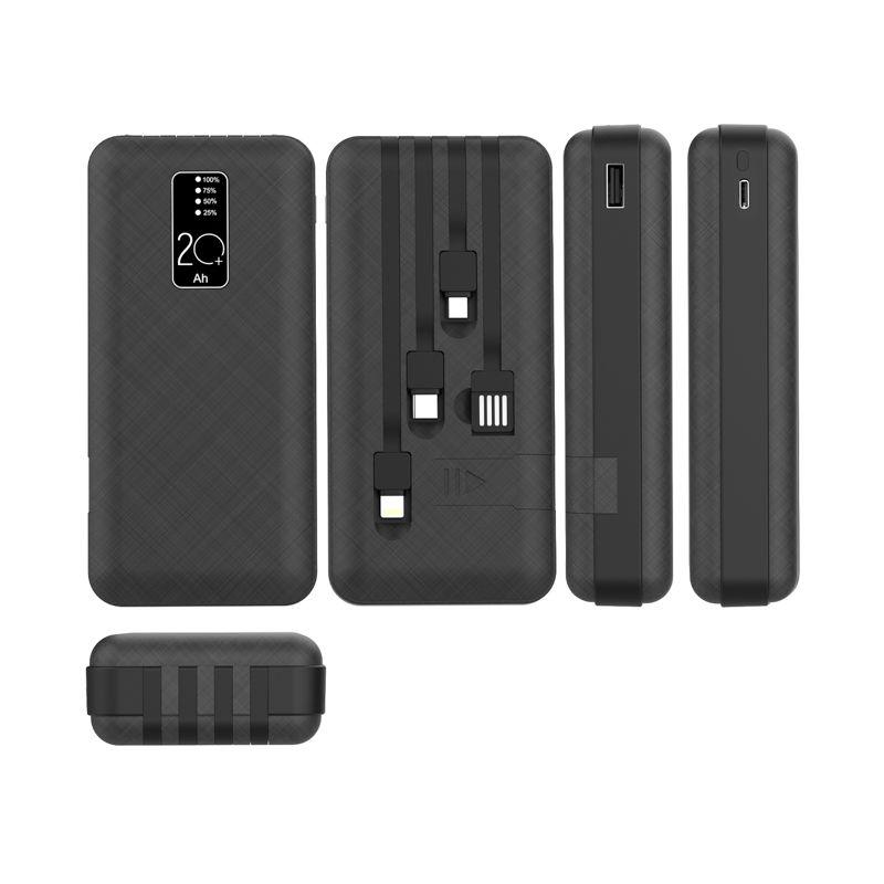 Устройство зарядное портативное Power Bank (аккумуляторная батарея) 20000мА.ч черн. Rexant 30-2039