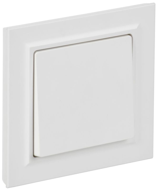 Выключатель 1-кл. СП BRITE ВСР10-1-0-БрАБ 10А в сборе арктич. бел. IEK BR-V10-0-10-K91-F