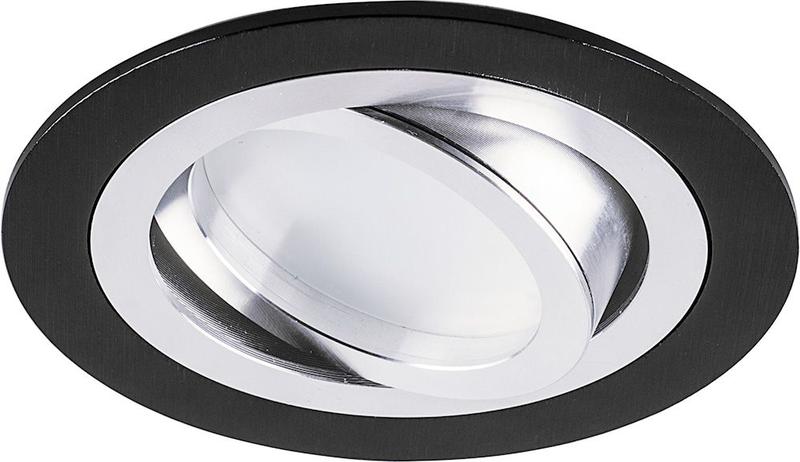 Светильник DL2811 G5.3 MR16 потолочн. встраив. черн. хром FERON 32644