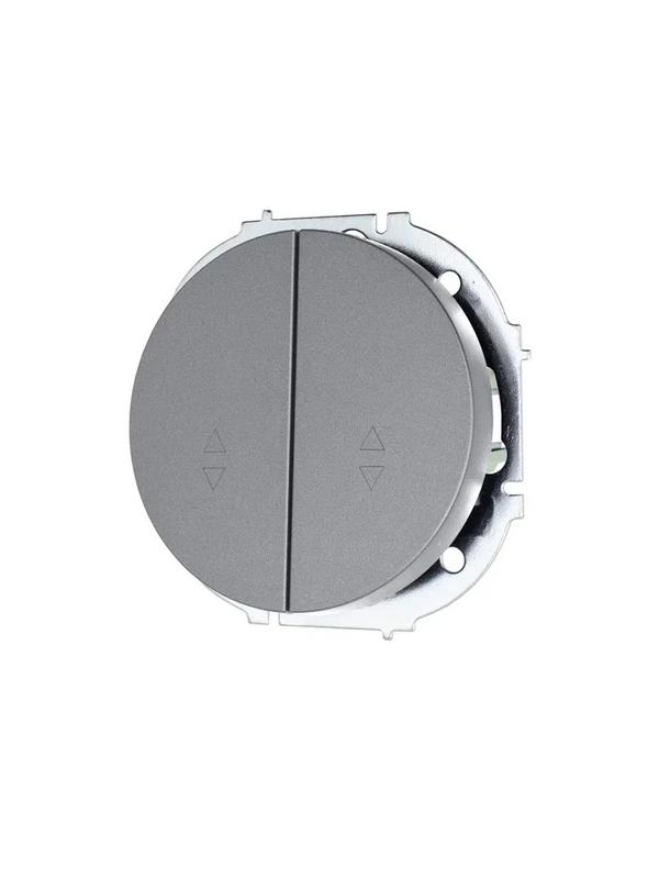 Выключатель проходной 2-кл. СП OSEN 10А IP20 механизм сер. матов.LEZARD 743-7488-106