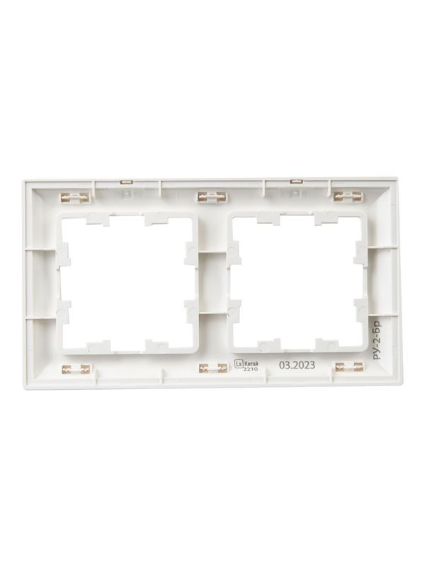 Рамка 2-м BRITE РУ-2-Бр бел./бел. IEK BR-M22-12-K01