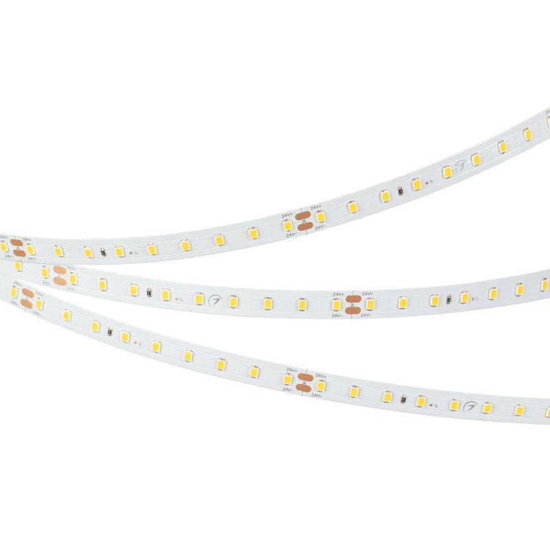 Лента светодиодная RT-A90-10mm 24V Warm 2700К 4.8Вт/м IP20 2835 высок. эффект. 200лм/Вт (уп.5м) Arlight 038777
